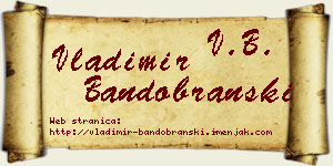 Vladimir Bandobranski vizit kartica